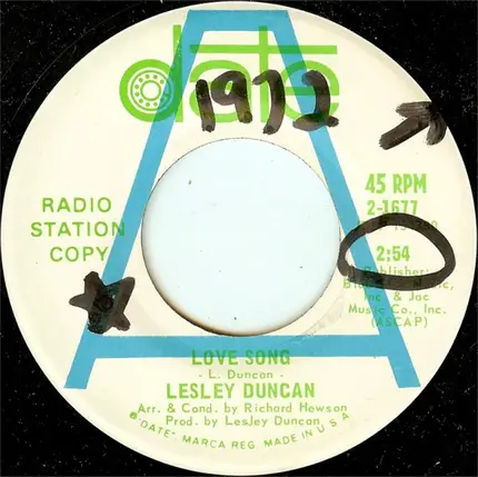 Lesley Duncan - Love Song
