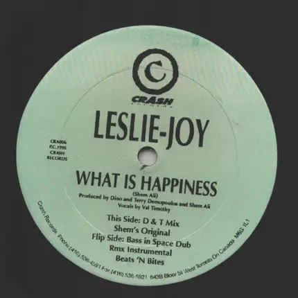 Leslie-Joy - What is Happiness?