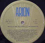LP - Les Musiciens De Provence - Musique Des Trouvères Et Troubadours
