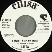 Letta Mbulu - I Won't Weep No More / You Touched Me