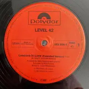 12inch Vinyl Single - Level 42 - Lessons In Love (Extended Version)