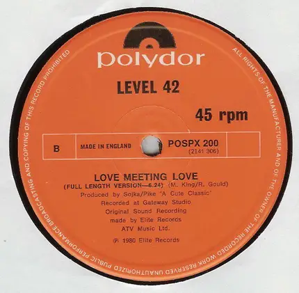 Level 42 - (Flying On The) Wings Of Love