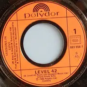 7inch Vinyl Single - Level 42 - Lessons In Love / Hot Water