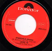 7inch Vinyl Single - Level 42 - Starchild