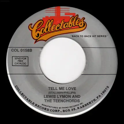 Lewis Lymon & The Teenchords - I Found Out Why / Tell Me Love