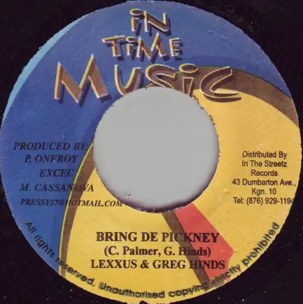 Lexxus & Greg Hinds - Bring De Pickney