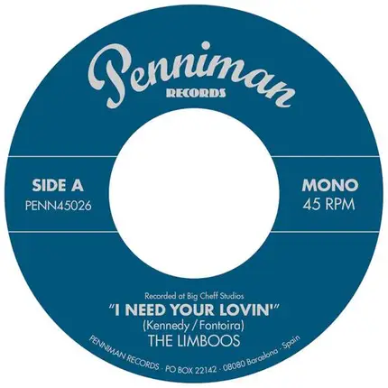 Limboos - I Need Your Lovin' I'm..