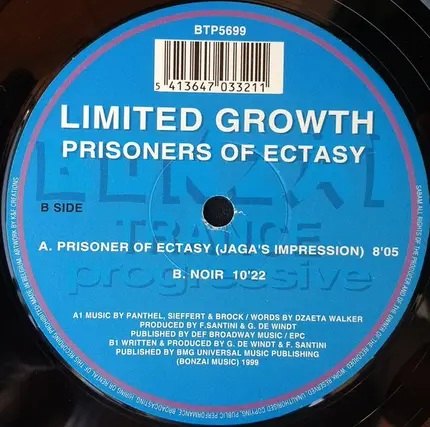 Limited Growth - Prisoners Of Ectasy