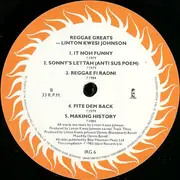 LP - Linton Kwesi Johnson - Reggae Greats