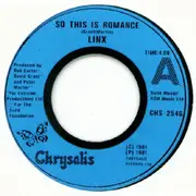 7'' - Linx - So This Is Romance