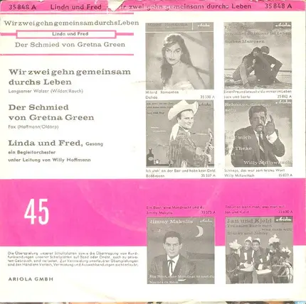 Linda Und Fred - Wir Zwei Geh'n Gemeinsam Durchs Leben