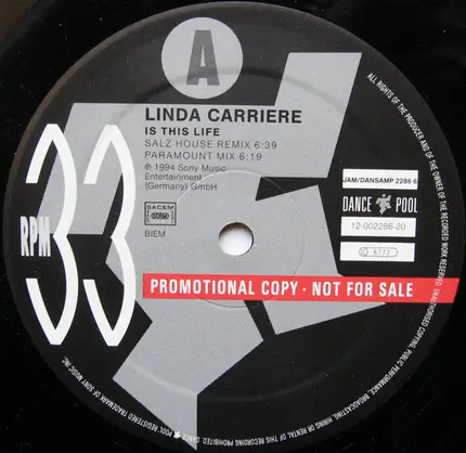 Linda Carriere - Is This Life