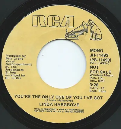 Linda Hargrove - You're The Only One Of You I've Got