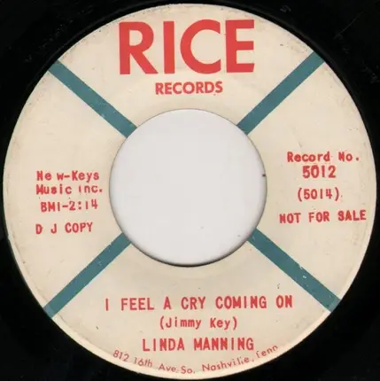 Linda Manning - I Feel A Cry Coming On / Au Re Voir (Good Bye)