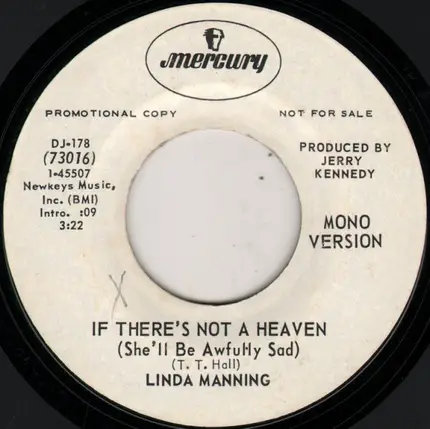 Linda Manning - If There's Not A Heaven (She'll Be Awfully Sad)