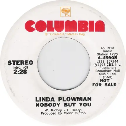 Linda Plowman - Nobody But You