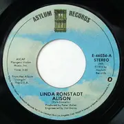 7inch Vinyl Single - Linda Ronstadt - Alison / Mohammed's Radio
