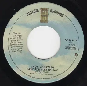 Linda Ronstadt - Easy For You To Say