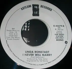 Linda Ronstadt - I Never Will Marry