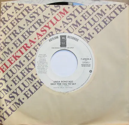 Linda Ronstadt - Easy For You To Say