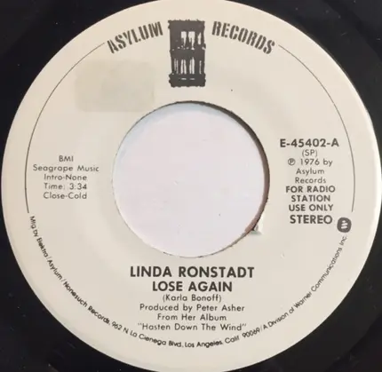 Linda Ronstadt - Lose Again