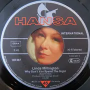7inch Vinyl Single - Linda, Millington - Why Don`t You Spend The Night / Run For Your Life