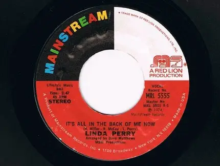 Linda Perry - Everyone Has Someone / It's All In The Back Of Me Now