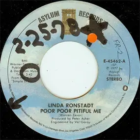 Linda Ronstadt - Poor Poor Pitiful Me