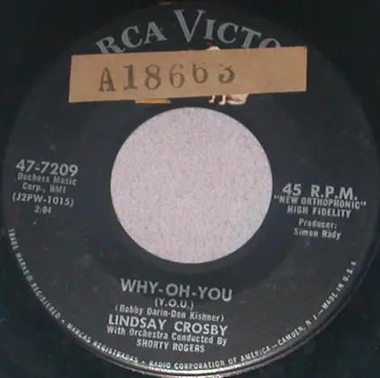 Lindsay Crosby - Friendship Ring / Why-Oh-You (Y.O.U.)