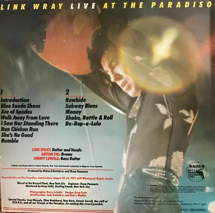 Link Wray - Link Wray Live At The Paradiso