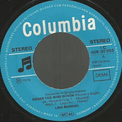 Lino Moreno - Dieser Tag Wird Schön