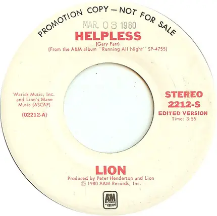Lion - Helpless