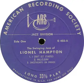 Lionel Hampton - The Swinging Jazz Of Lionel Hampton