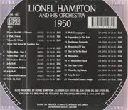 CD - Lionel Hampton And His Orchestra - 1950