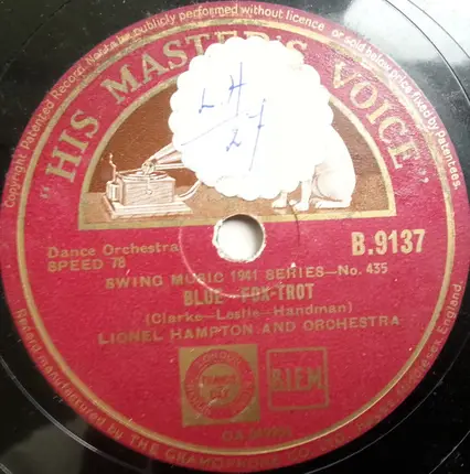 Lionel Hampton And His Orchestra - Blue / The Munson Street Breakdown