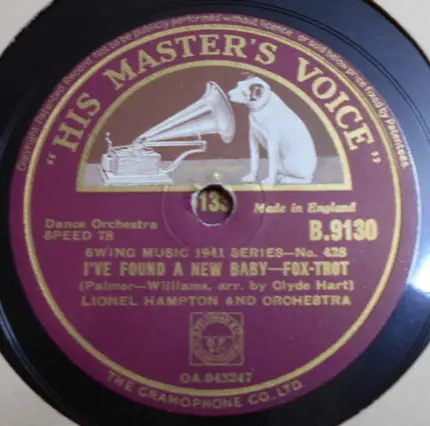 Lionel Hampton And His Orchestra - Four Or Five Time / I've Found A New Baby