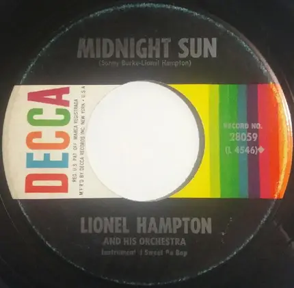 Lionel Hampton And His Septet with Dinah Washington - Blow-Top Blues / Midnight Sun