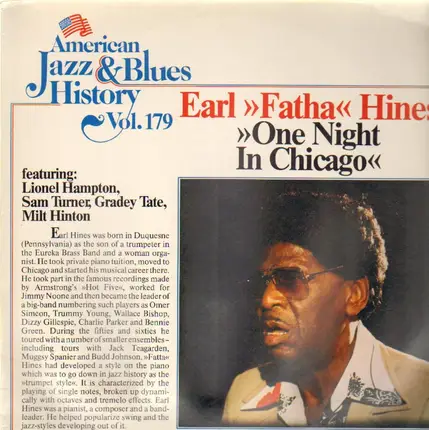 Earl Fatha Hines - One Night In Chicago, American Jazz & Blues History Vol. 179
