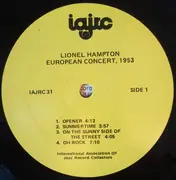 LP - Lionel Hampton - European Concert, 1953