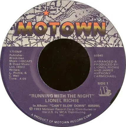 Lionel Richie - Running With The Night