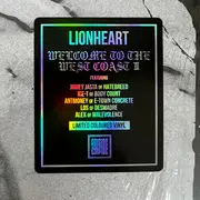 LP - Lionheart - Welcome To The West Coast III - Black/Gold w/ White Splatter
