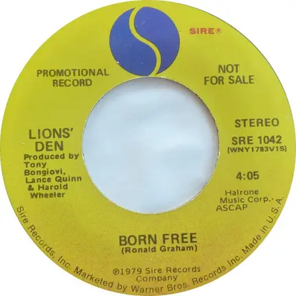 Lion's Den - Born Free
