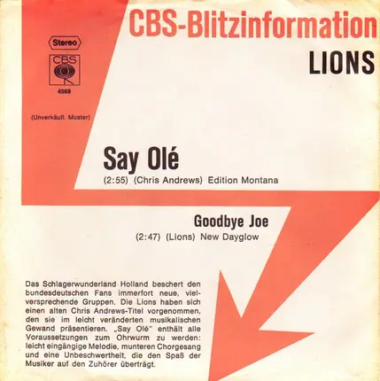 Lions - Say Olé