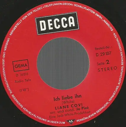 Liane Covi - Wenn Du Bei Mir Bist