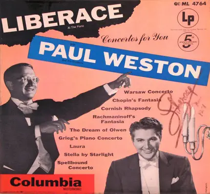 Liberace And Paul Weston - Concertos For You
