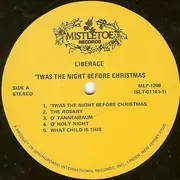 LP - Liberace - 'Twas The Night Before Christmas - Yellow Labels