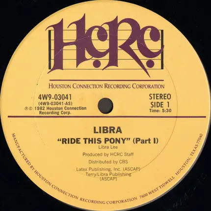 Libra - Ride This Pony