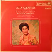 LP - Licia Albanese - Songs Of Verdi And Italian Folk Songs - Red Seal