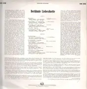 LP - Licia Albanese, Erna Berger,... - Berühmte Liebesduette - Great Love Duets