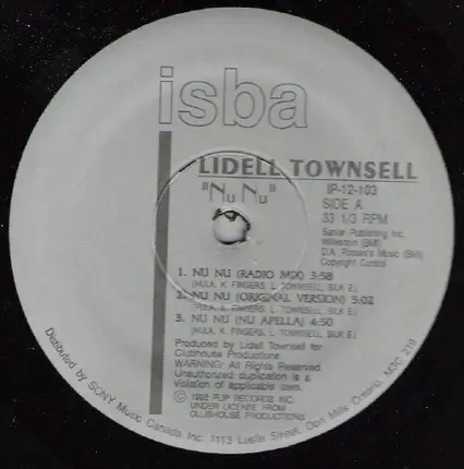 Lidell Townsell / K Pompey - Nu Nu / Summertime Summertime